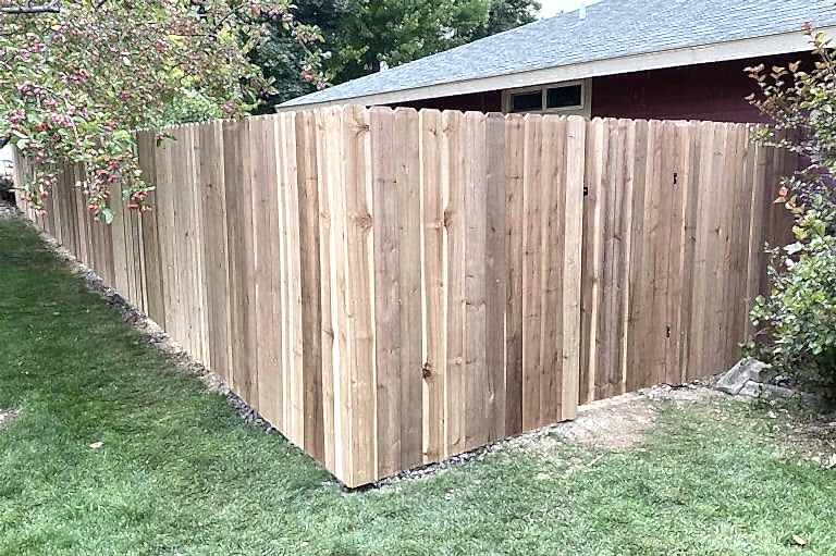cedar fence installation